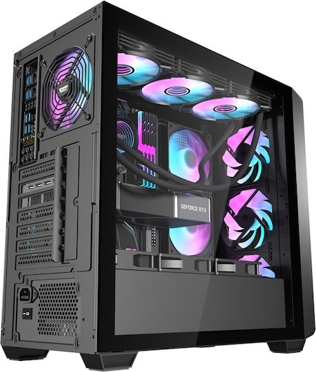 Darkflash DS900WD Midi-Tower Computergehäuse Schwarz