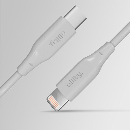 Allity USB-C zu Lightning Kabel 27W Weiß 2m