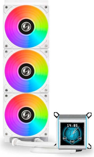 Lian Li GALAHAD II LCD 360 Охлаждане AIO CPU с 3 Вентилатора 120mm и ARGB Осветление Бял