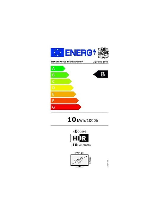 Braun Phototechnik DigiFrame 1083 Ψηφιακή Κορνίζα LED 9.7" Ανάλυσης 1024x768 Μαύρη