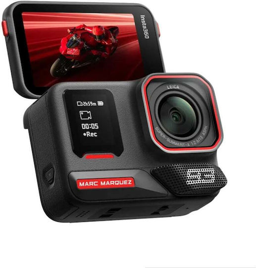 Insta360 Ace Pro 2 Action Camera 8K Underwater Dual Battery / 128GB MicroSD / Helmet Mount / Adhesive with Touch Screen 2.4" and Wi-Fi Black