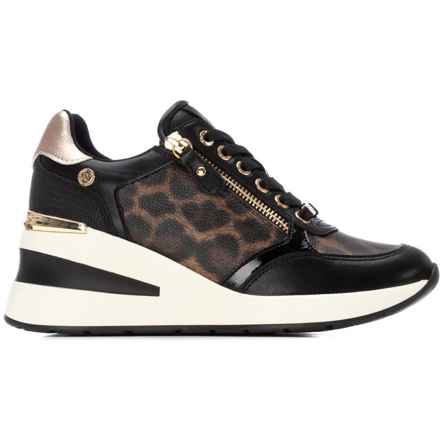 Scarpe Da Ginnastica XTI Donna - Tessuto Metallizzato, Cinturino Alla Caviglia, Suola Antiscivolo, Vegan