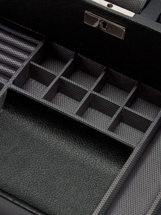 Wolf Uhrenbeweger 10er Box mit Schublade Schwarz