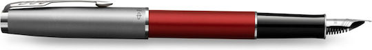 Parker Sonnet Писалка Червена от Inox с Червено Мастило