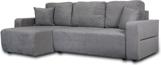 Amaretto Corner Couch Bed 240x149cm. Light Gray