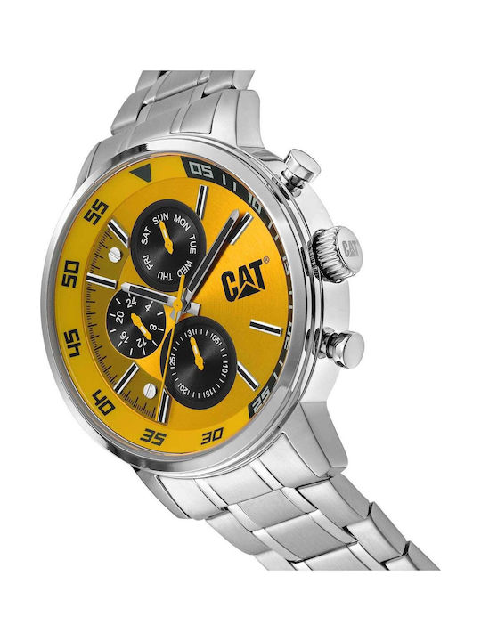CAT Sail Men's Watch Battery with Silver Metal Bracelet