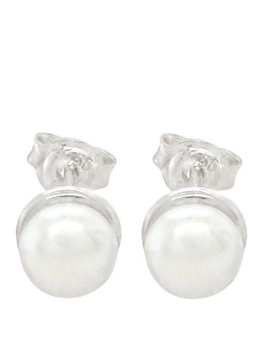 Xryseio Earrings made of Silver with Pearls