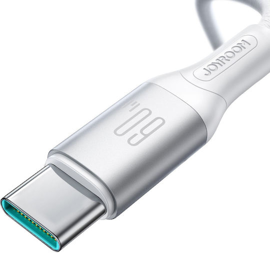 Joyroom S-A28 Flash USB 2.0 Cable USB-C Male - USB-C 60W PD White 2m