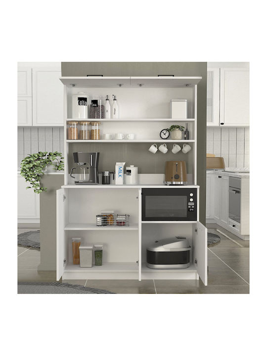 Tuco 3 Floor Cabinet White 123.8x40x180cm