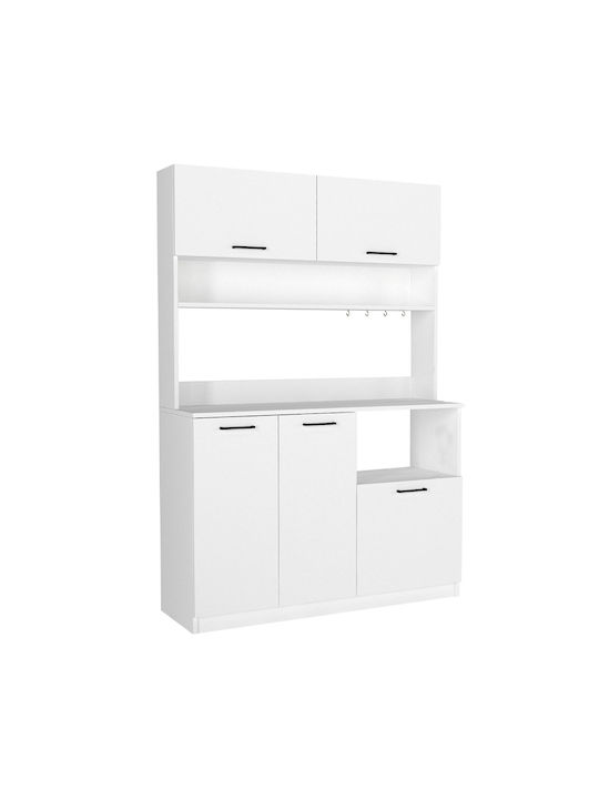 Tuco 3 Floor Cabinet White 123.8x40x180cm