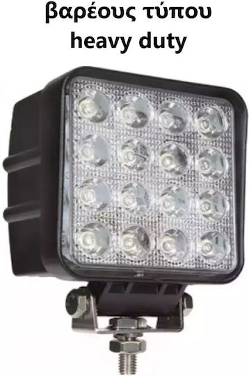 Platz Wasserdicht Scheinwerfer Auto LED 12 / 24V 48W 13.5cm 10Stück