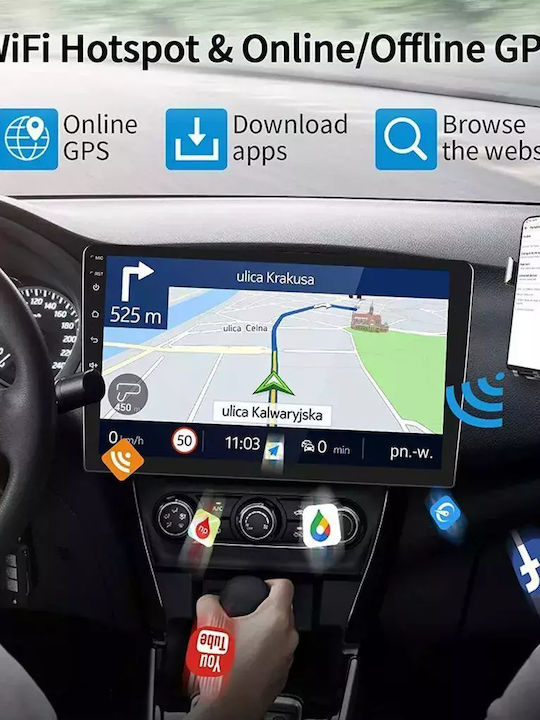 Auto-Audiosystem für Toyota Avensis 2003-2008 (Bluetooth/USB/WiFi/GPS/Apple-Carplay/Android-Auto) mit Touchscreen 9"
