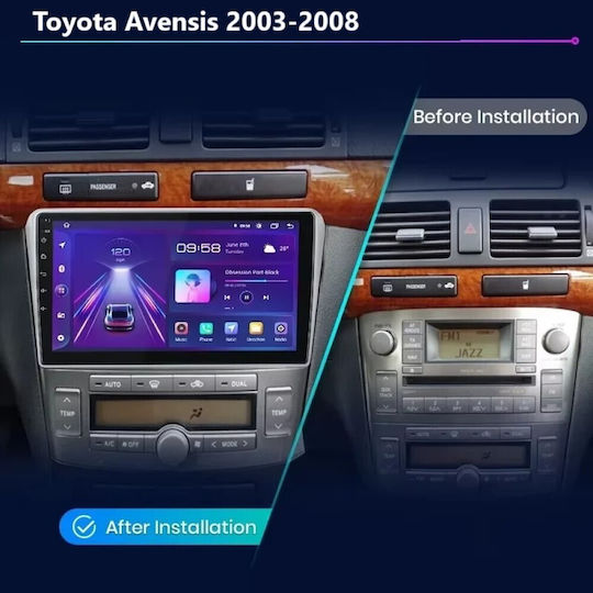 Ηχοσύστημα Αυτοκινήτου για Toyota Avensis 2003-2008 (Bluetooth/USB/WiFi/GPS/Apple-Carplay/Android-Auto) με Οθόνη Αφής 9"