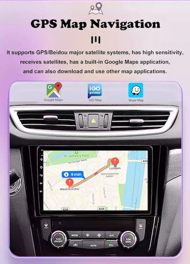 Car Audio System for Toyota Avensis 2009-2016 with Touch Screen 9" Bluetooth USB Wi-Fi GPS Apple CarPlay Android Auto