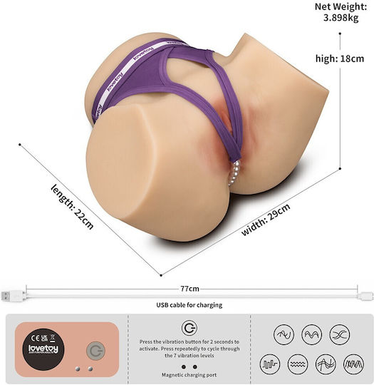 Pulse Masturbator Vagina με Δόνηση