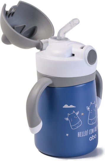 abo Kids Water Bottle Thermos Stainless Steel with Straw 300ml