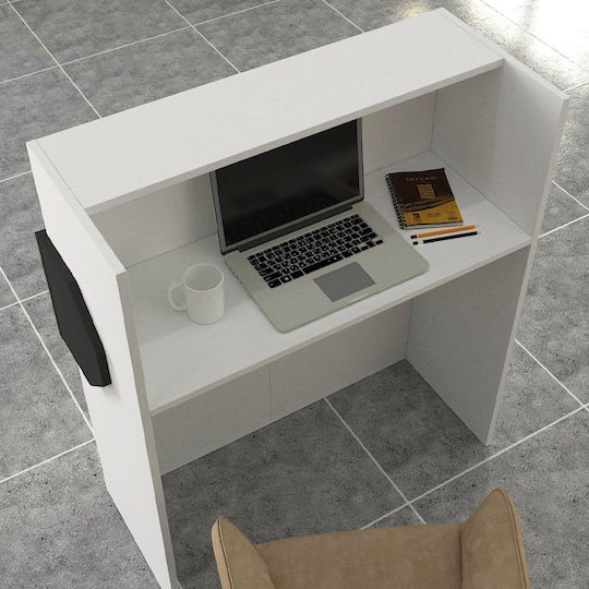 Megapap Aloha Professional Office Reception Desk L95.5xW40xH110.3cm