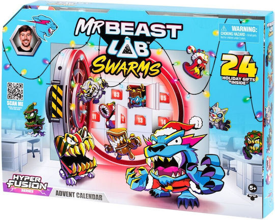 Giochi Preziosi Mr Beast Lab Swarms Hyper Fusion Advent Calendar για 5+ Ετών 30.48εκ.