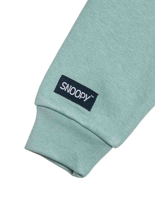 Kinder-Sweatshirt mit Kapuze und Taschen Grün