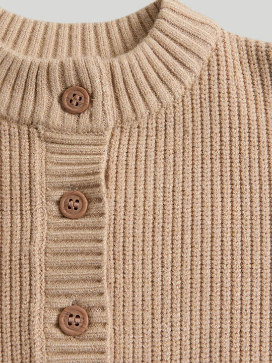 Kids Cardigan Knitted Beige