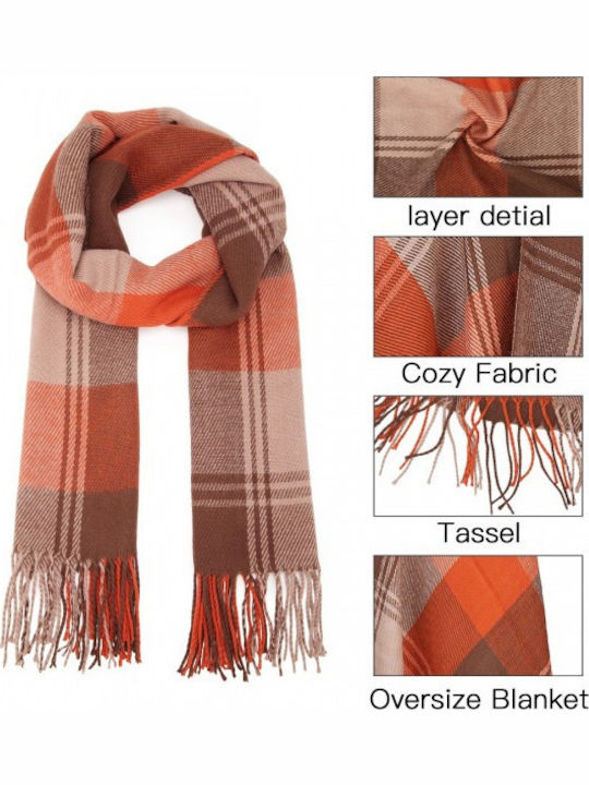 Women's Wool Scarf Orange