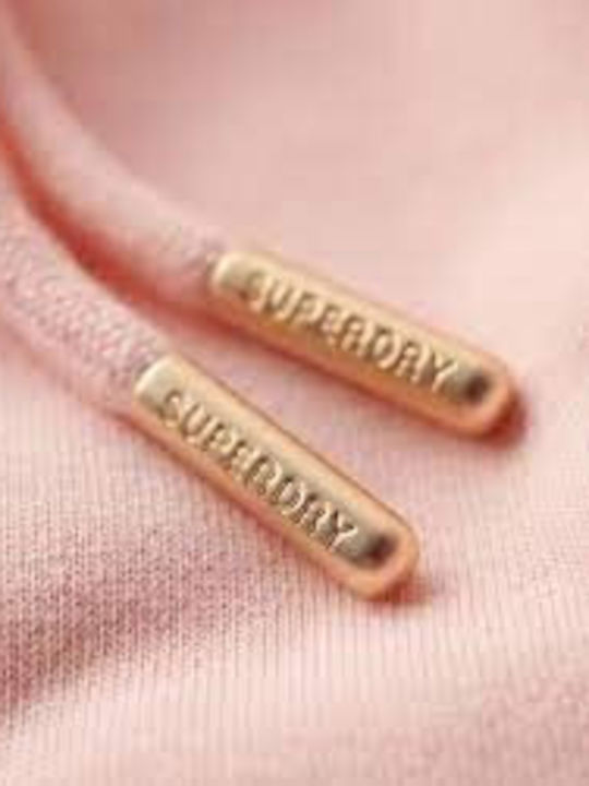 Superdry Παντελόνι Φόρμας Ροζ