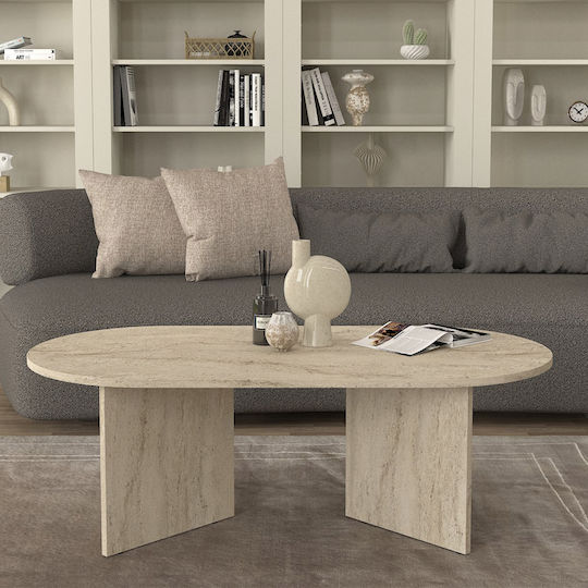 Central Cortado Travertine Coffee Table