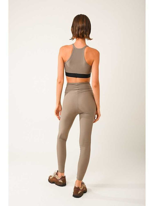 Women's Sports Bra without Padding Beige