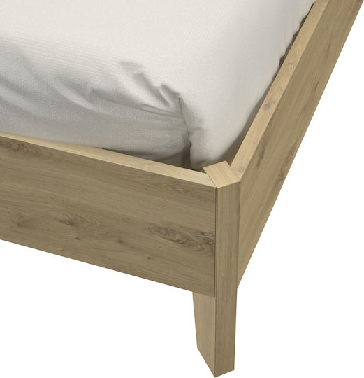 Σετ Κρεβατοκάμαρας Artisan Oak / Black 160x200εκ. 3τμχ