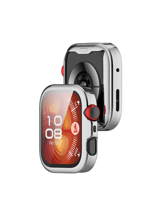 Protecție Carcasă de Silicon în culoarea Argintiu pentru Huawei Watch Fit 4 Pro