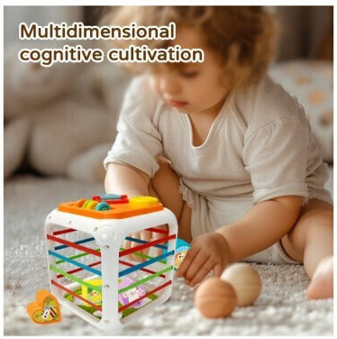Lazarid Activity Cube Educational with Sounds for 18++ Months