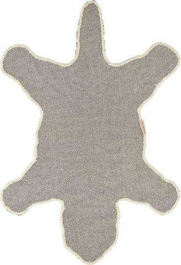 DOING GOODS Handmade Kids Rug Woolen White 150x90cm Thickness 20mm