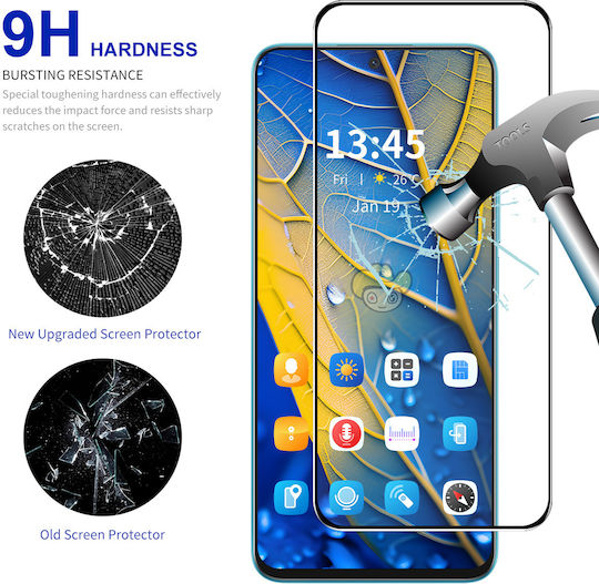Enkay Easy Installation Full Glue Tempered Glass Compatible with OnePlus Nord CE5 5G Black