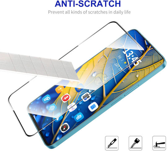 Enkay Easy Installation Full Glue Tempered Glass Compatible with OnePlus Nord 5 5G Black