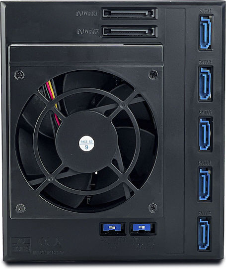 Fantec Backplane for 5x 3,5 HDD Μαύρο (BP-SA3151-12G/6G)