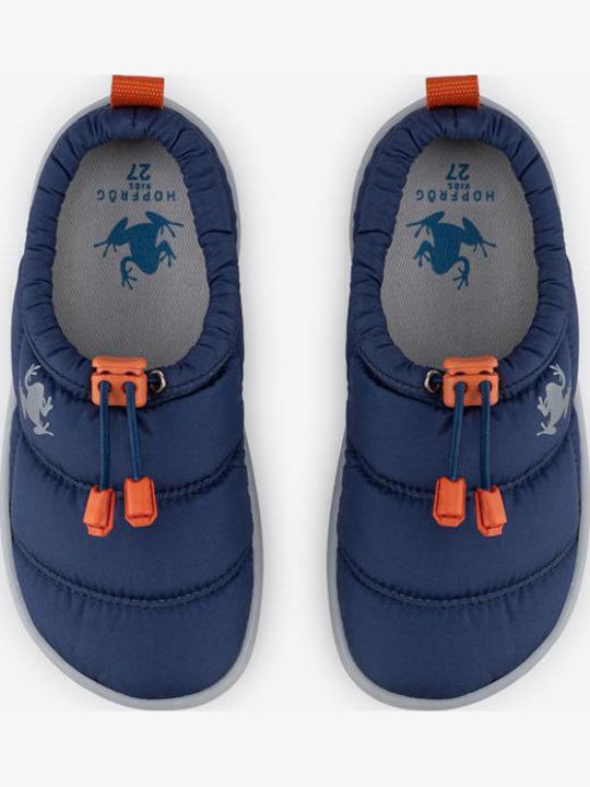 Kinder Sneaker Barfuß Slip-On Marineblau