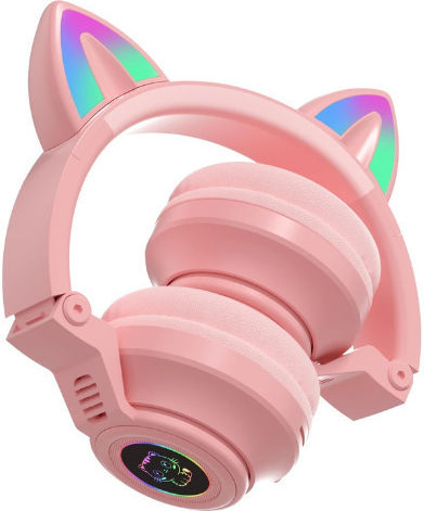 STN26 Wireless / Wired On Ear Headphones with 10 hours of Operation Pink