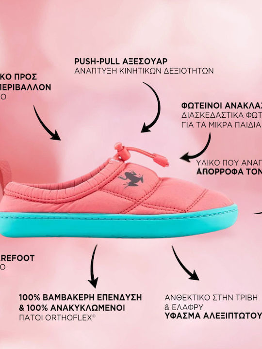 Kinder Sneaker Barfuß Slip-On Rosa