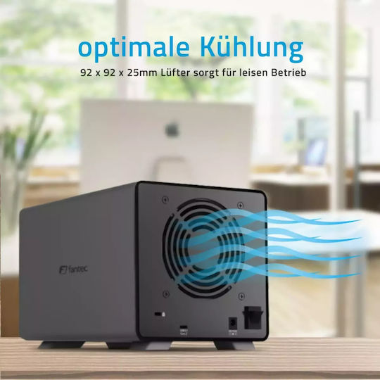 Fantec Mb-x4u31 4x 3,5 Housing