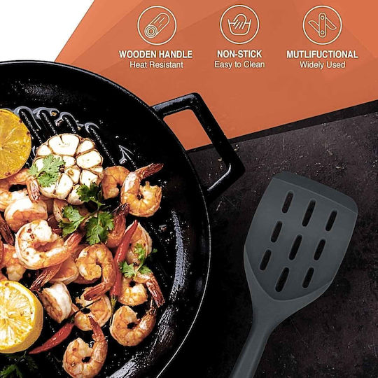 Uncle George Spatula Slotted Silicone 33.5cm