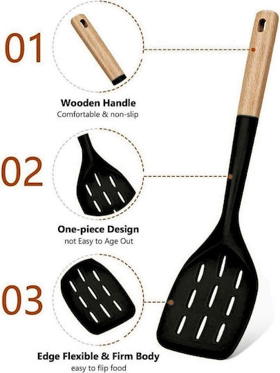 Uncle George Spatula Slotted Silicone 33.5cm