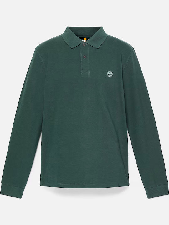 Millers River Pique Polo Μπλούζα Μακρυμάνικη Πράσινη