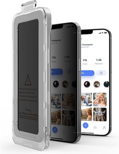Tech-Protect Quick Set Spy+ Privacy Tempered Glass (iPhone 12 / 12 Pro)