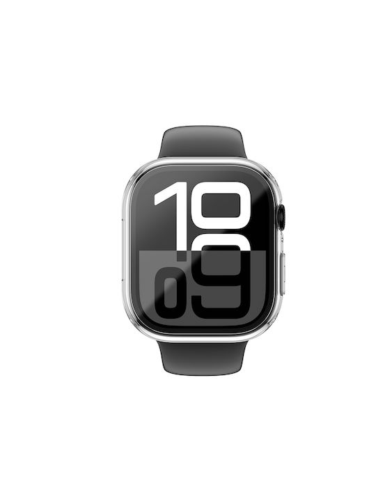 AmazingThing Plastic Case with Glass in Transparent color for Apple Watch 42mm