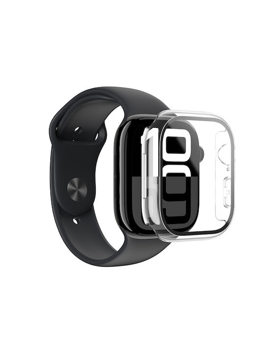 AmazingThing Plastic Case with Glass in Transparent color for Apple Watch 42mm