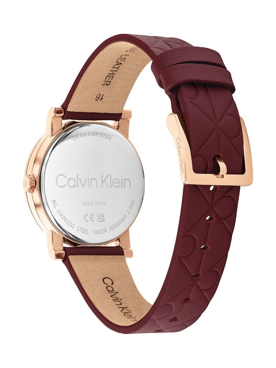 Calvin Klein Monogram Ρολόι Μπαταρίας με Μεταλλικό Μπρασελέ