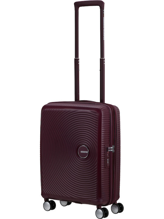American Tourister Soundbox Cabin Travel Suitcase Hard Wild Cherry with 4 Wheels Height 55cm 88472-T505
