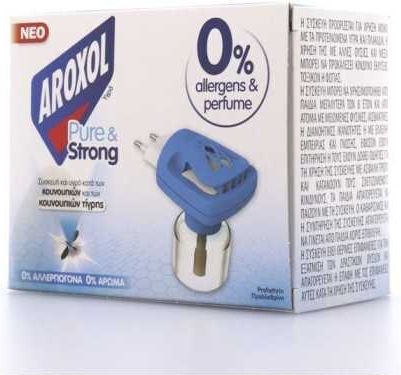 Aroxol Pure & Strong Συσκευή με Υγρό για Κουνούπια 25ml