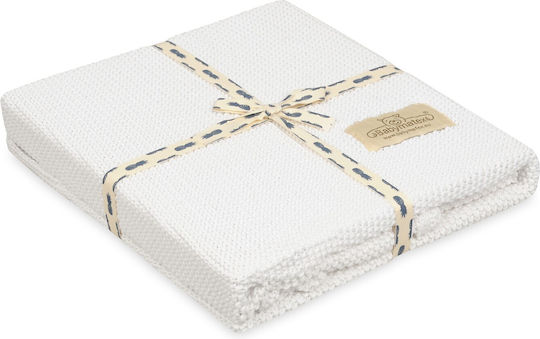 Matex Blanket Nursery Swaddling Blankets Knitted White 75x100cm