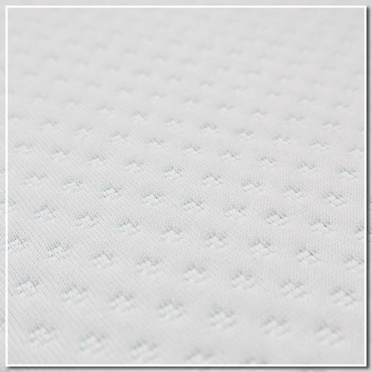 Como felt & wadding producers Mattress Topper Single Memory Foam with Removable Cover & Elastic Straps 90x190x4cm
